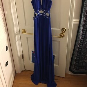 Blue prom dress